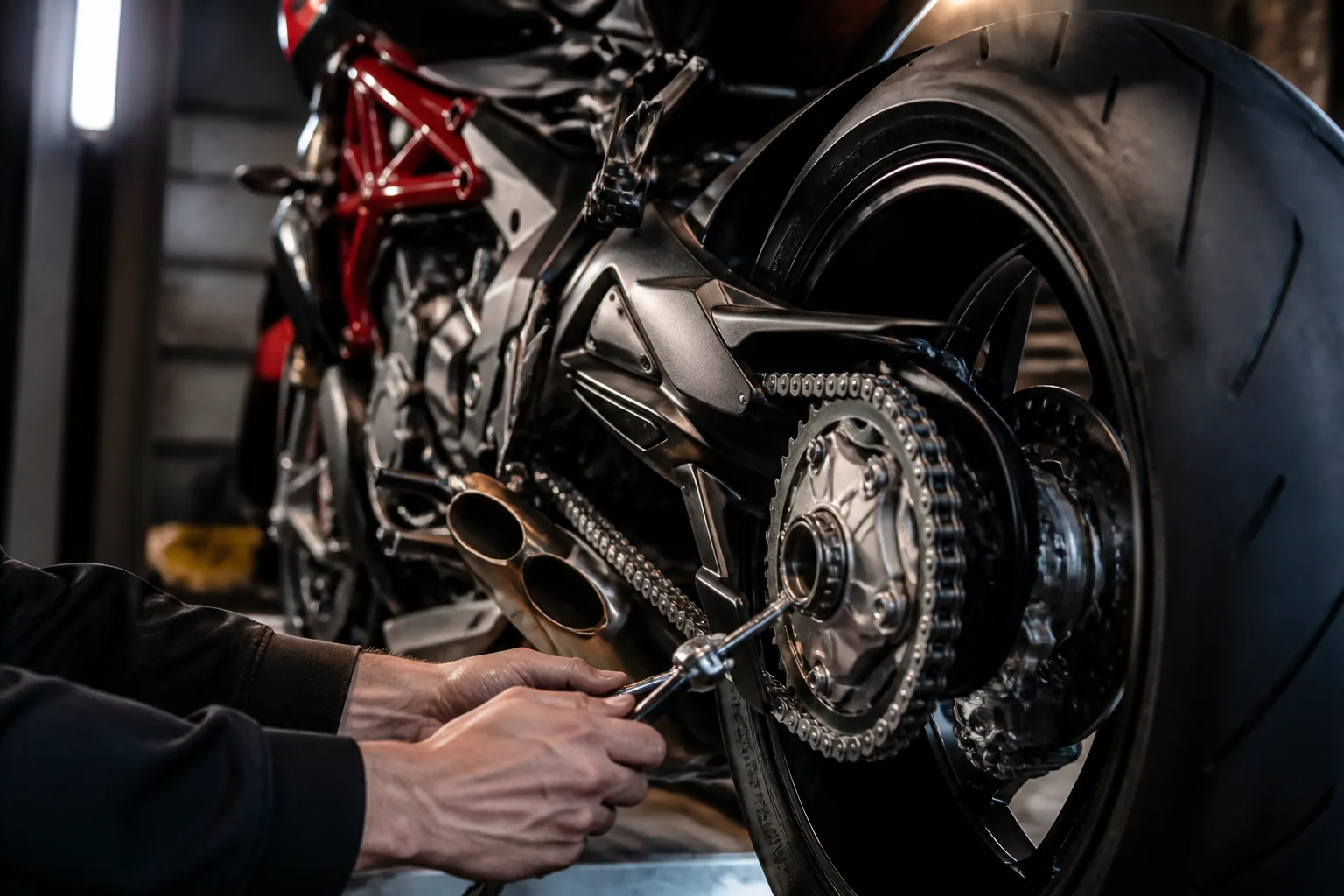 Motor láncfeszesség Brutalén: simább hajtás